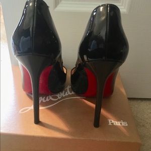 Beautiful patent leather high heels